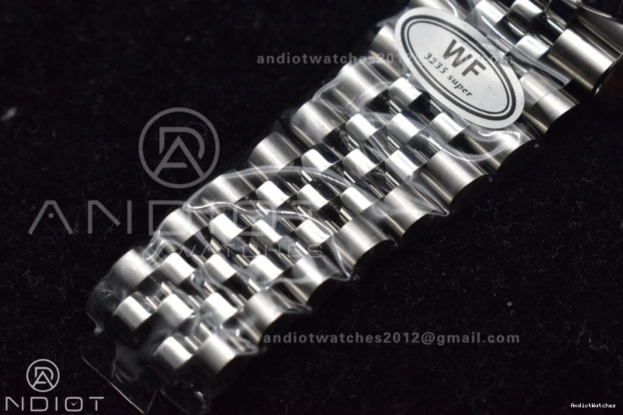 A SS Bracelet Steel Best 41 Dial Jubilee 904L 1:1 Datejust White Edition on Stick Supportive WF SS 649 0101